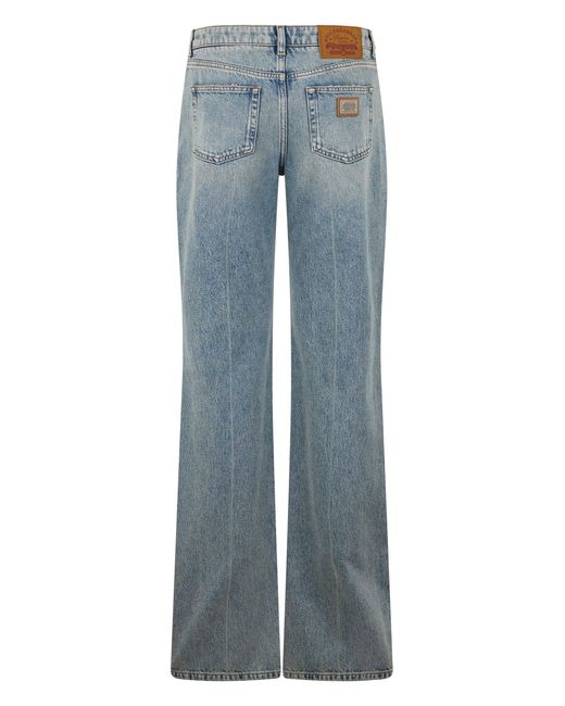 Dolce & Gabbana Blue High Waisted Flared Jeans