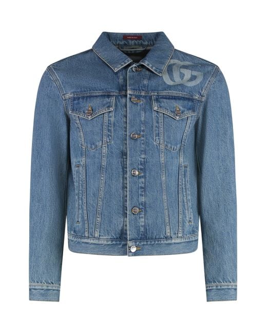 Gucci Blue Denim Jacket for men