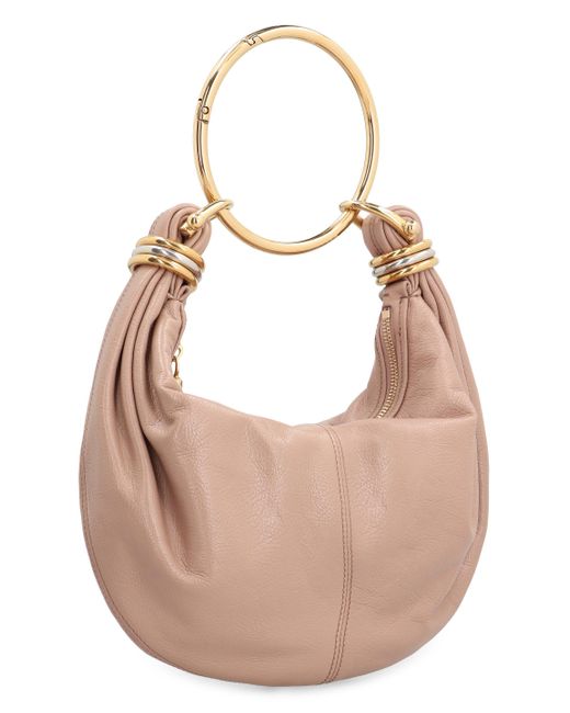 Chloé Pink Bracelet Leather Hobo-Bag