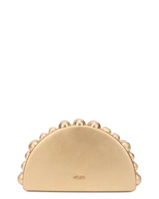 Cult Gaia Natural Pouch With Snap Closure