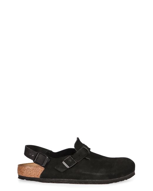 Birkenstock Black Tokio Suede Mules