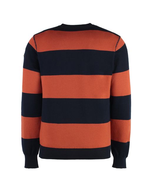 Paul & Shark Black Virgin Wool Crew-Neck Sweater for men