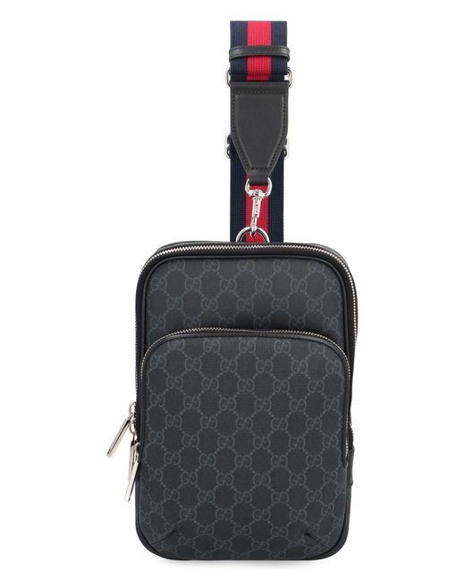 Gucci Black Gg Piccola Crossbody Bag for men