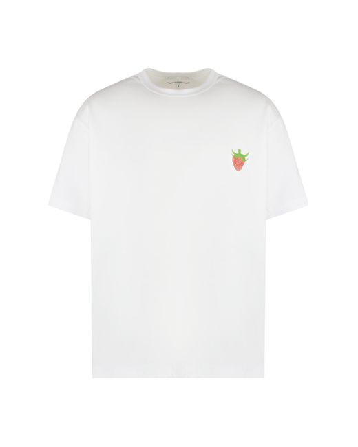 Comme des Garçons White Logo Print Oversized T-shirt for men