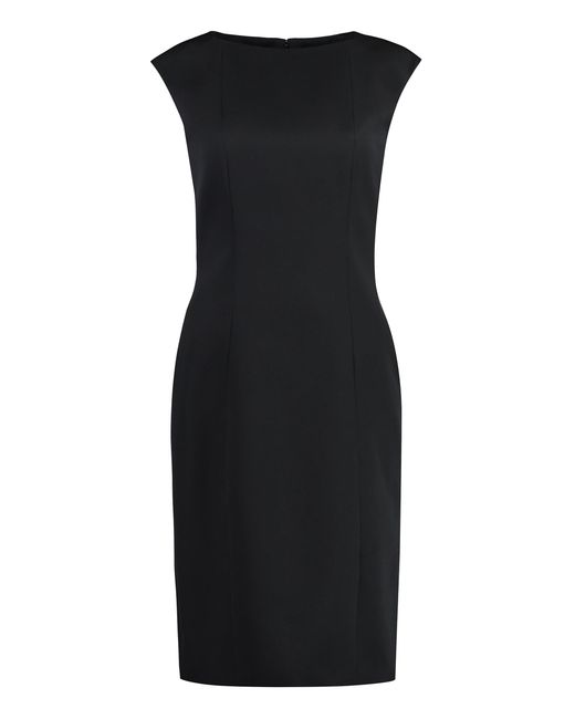 McQueen Black Wool Dress