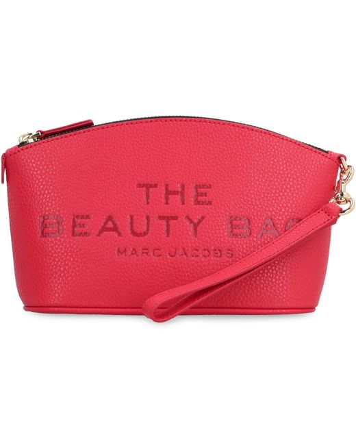 Marc Jacobs Red The Beautybag Leather