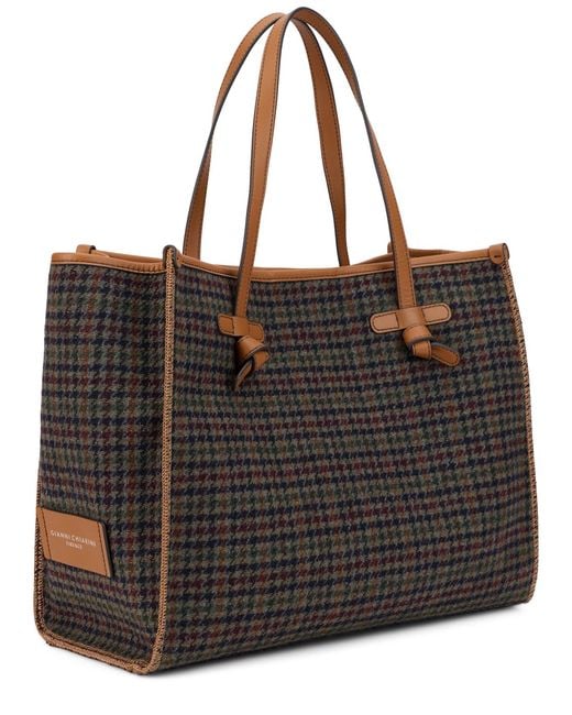 Gianni Chiarini Brown Tote Bag With Included Pouch