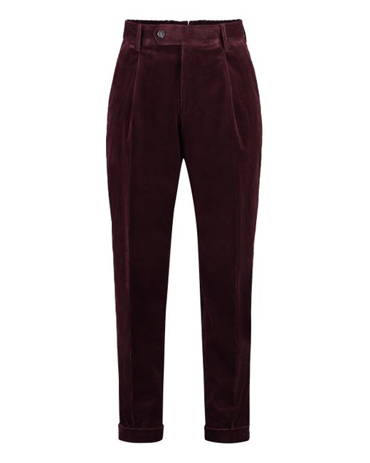 BOSS by HUGO BOSS Corduroy Trousers in Red for Men Lyst UK