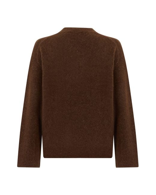 Represent Brown Crew Neck Sweater for men