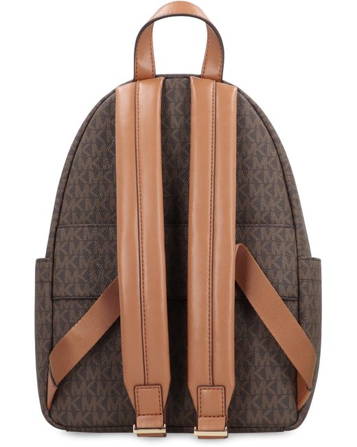 MICHAEL Michael Kors Brown Medium Tanner Backpack With Logo Print
