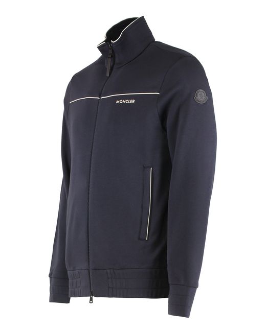 Moncler Blue Full-Zip Hoodie for men