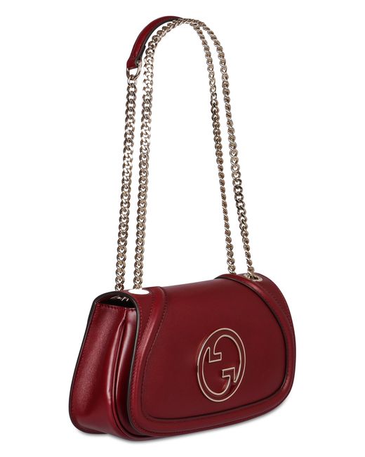 Gucci Red Small Blondie Leather Handbag