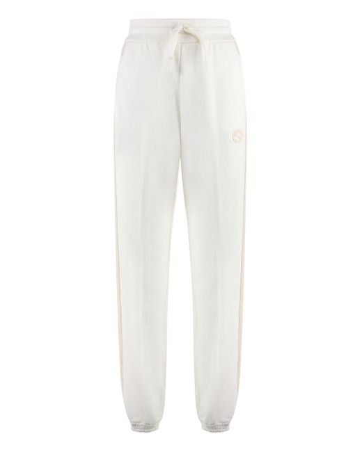 Pantaloni sportivi con bande logate di Gucci in White