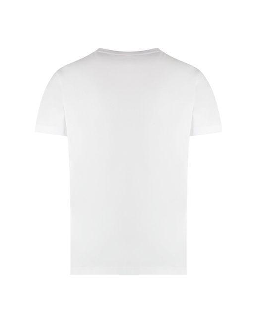 K-Way White Edouard Cotton Crew-neck T-shirt for men