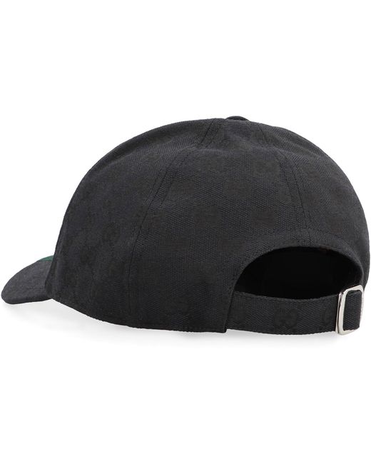 Gucci Black Gg Supreme Baseball Cap for men