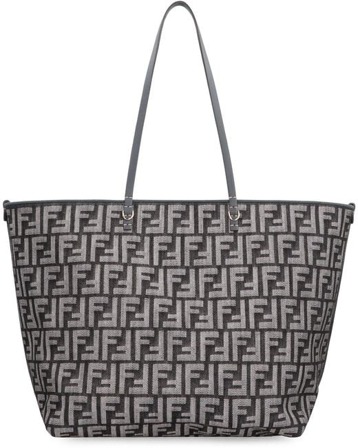 Fendi Gray Large Roll Shopper
