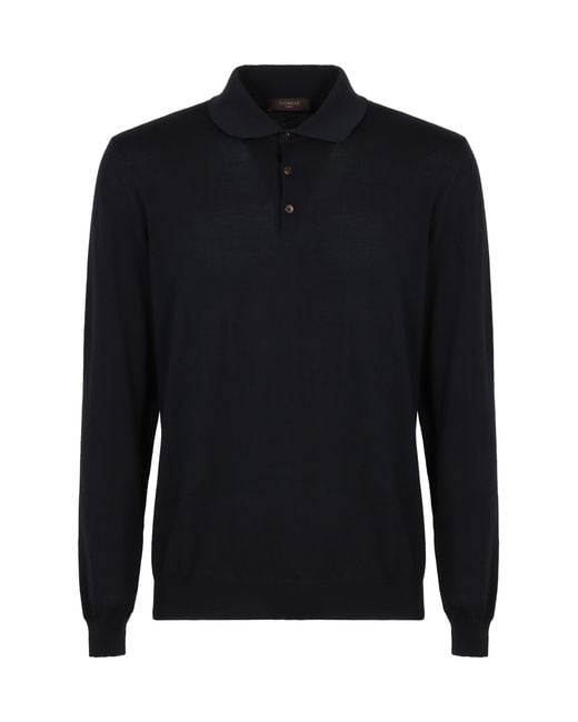 Slowear Blue Polo Knit for men