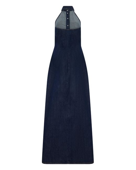 7 For All Mankind Blue Long Denim Dress