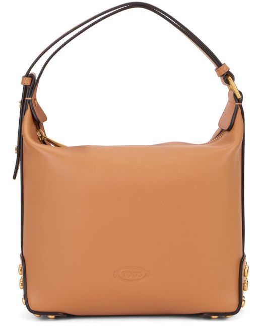 Tod's Brown Mini Bag Metal Dots