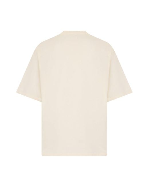 AMI Black Printed T-Shirt With Logo for men