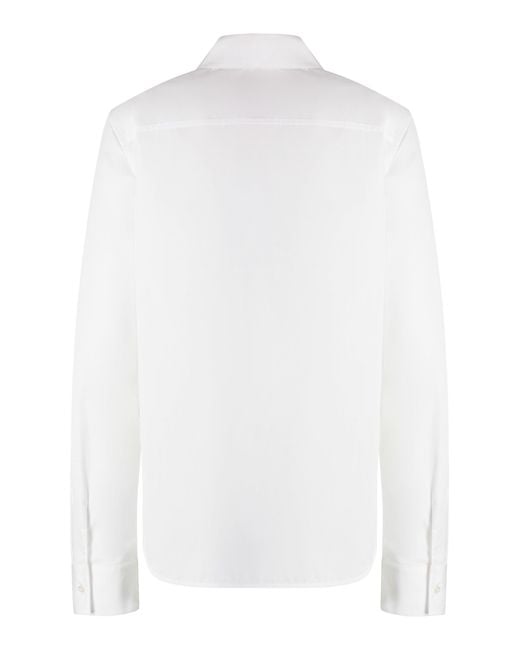 Jil Sander White Cotton Poplin Shirt