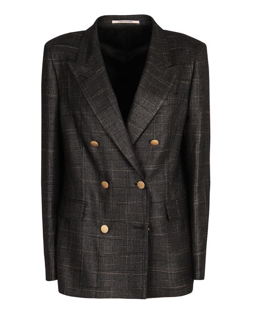 0205 Tagliatore Black Vail Combo Jacket