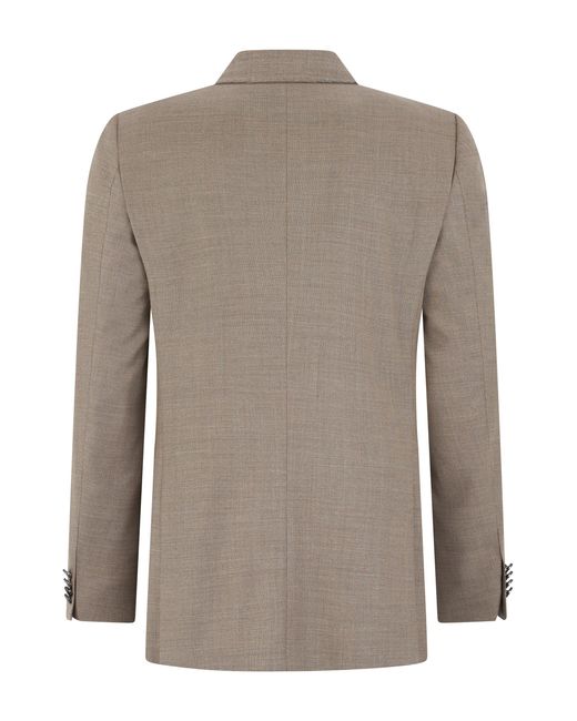 Boss Brown Double-Breasted Blazer for men