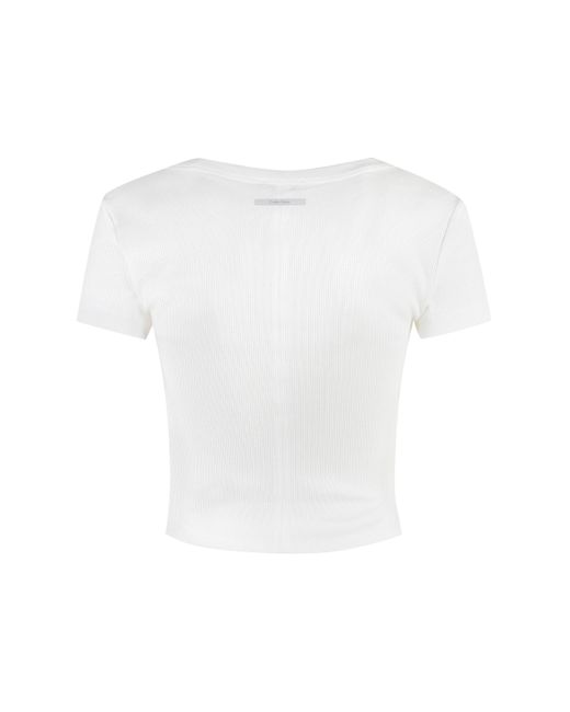 Top in cotone di Calvin Klein in White