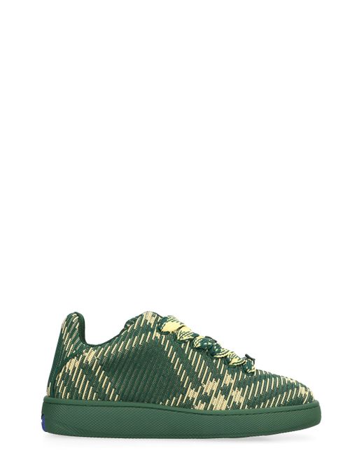 Sneakers low-top Box di Burberry in Green da Uomo