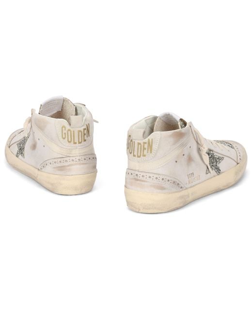 Golden Goose Deluxe Brand White Sneakers Mid-Star