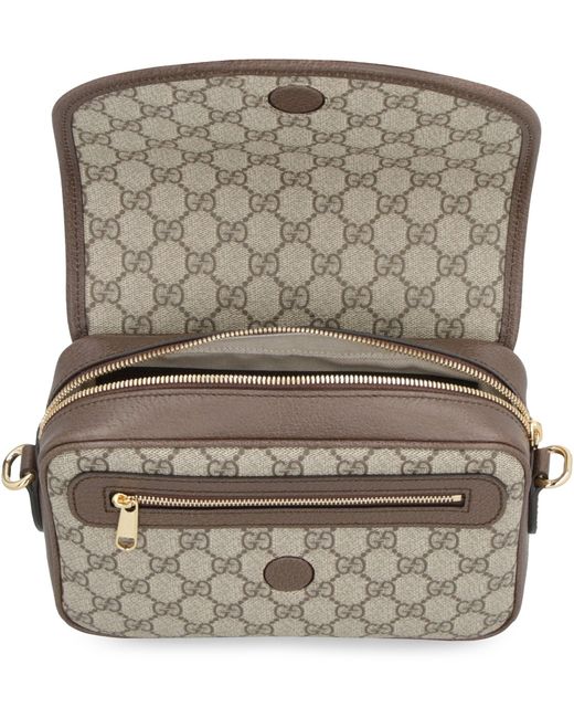 Gucci Gray Ophidia gg Supreme Fabric Shoulder Bag