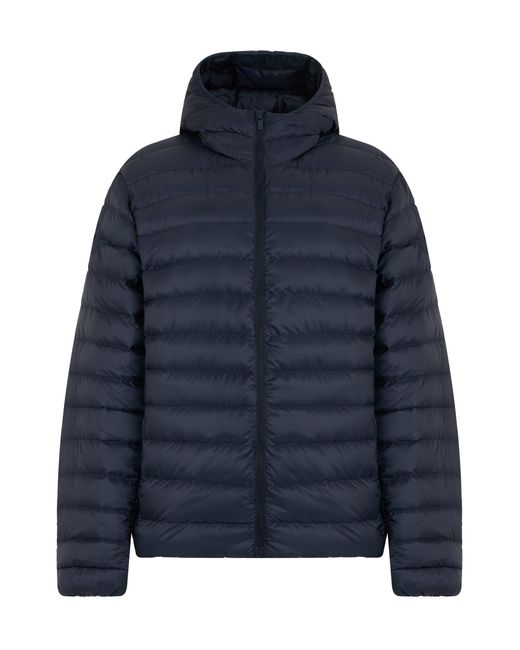 Canada Goose Blue Padded Jacket With Hood for men