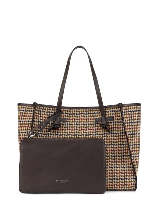 Gianni Chiarini Brown Tote Bag With Pouch