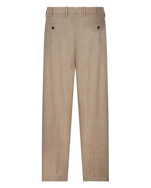 Slowear Natural Loose Linen Pants for men