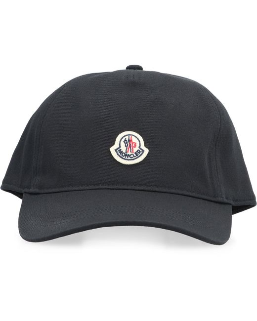 Moncler Black Logo Baseball Cap