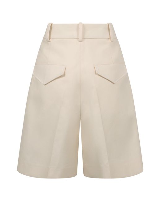 Jil Sander White Cotton Bermuda Shorts