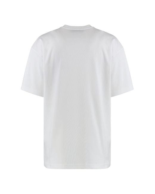 T-shirt girocollo in cotone di Gucci in White