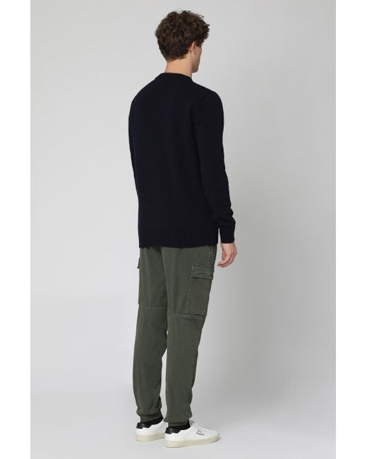 Stone Island Blue Logo Patch Sweater for men