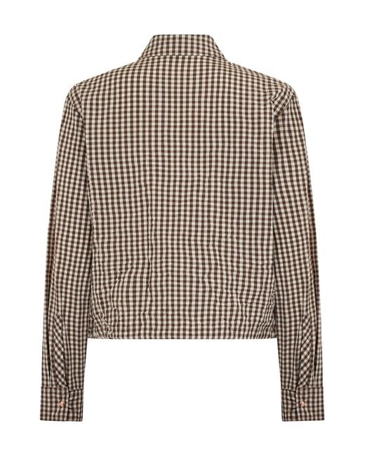 Moncler Brown Lightweight Cropped Jacket