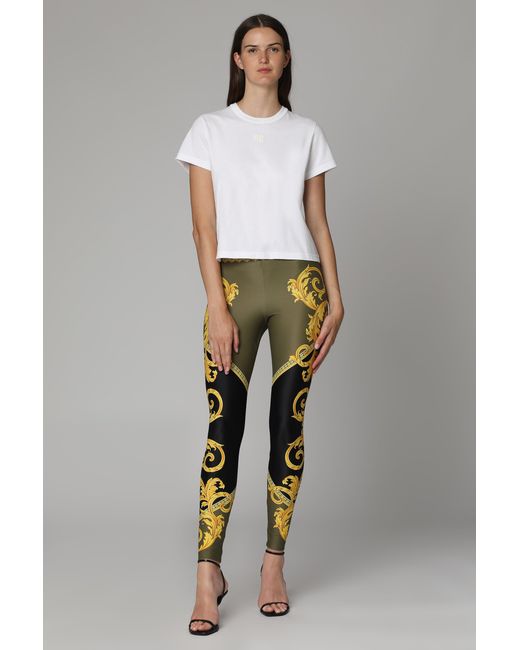 Versace Yellow Printed Leggings