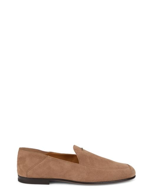 Tod's Brown Suede Moccasins