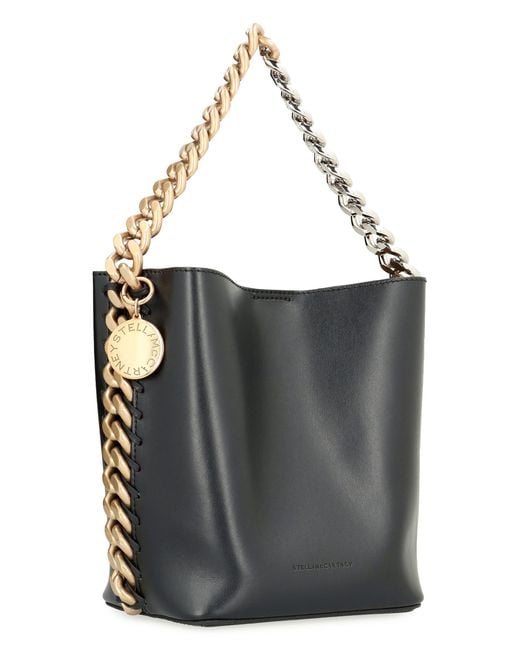 Stella McCartney Black Frayme Bucket Bag Polyamide