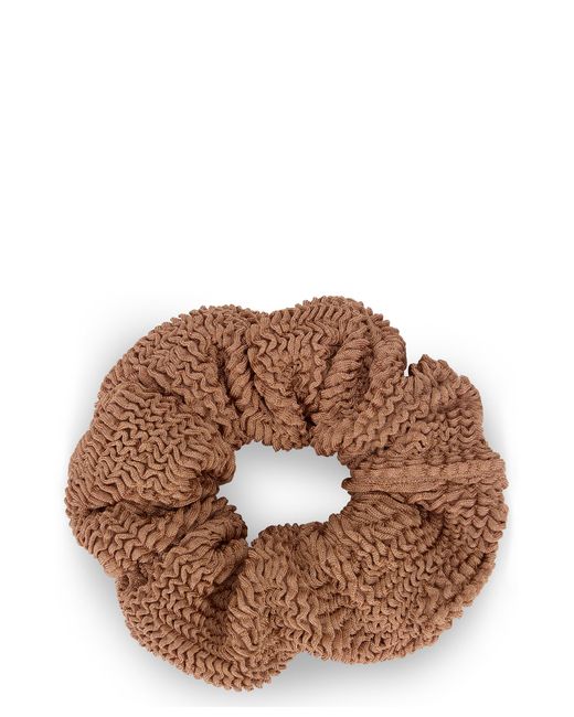 Hunza G Brown Scrunchie