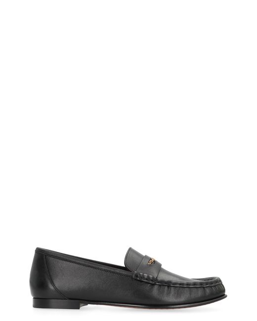 Chloé Black Leather Loafers