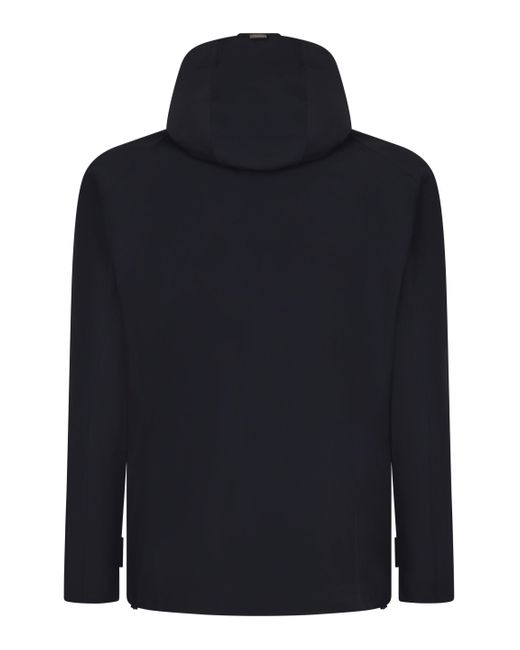 Herno Blue Techno Fabric Jacket for men