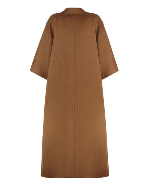 Max Mara Brown Long Camelwool Coat