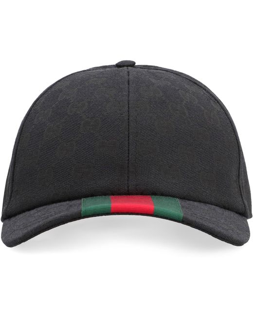 Gucci Black Gg Supreme Baseball Cap for men