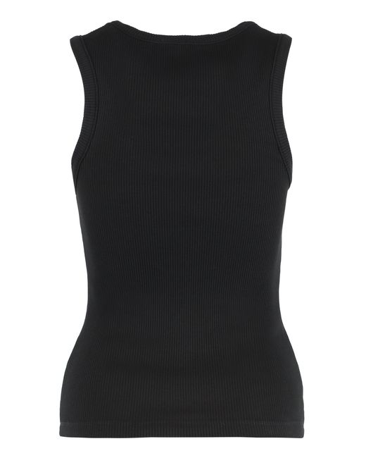 Agolde Black Poppy Scoop Neck Tank Top