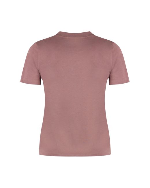 Chloé Pink Cotton Crew-Neck T-Shirt