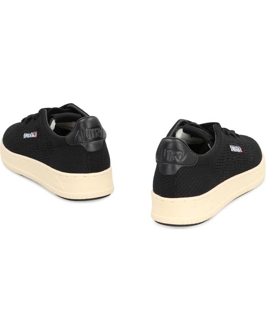 Autry Black Medalist Easeknit Low-Top Sneakers